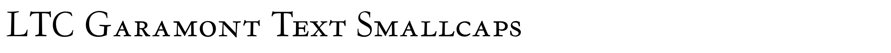LTC Garamont Text Smallcaps